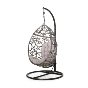 Outdoor Wicker Tear Drop Hanging Chair - NH951313 patio chairs, outdoor seating