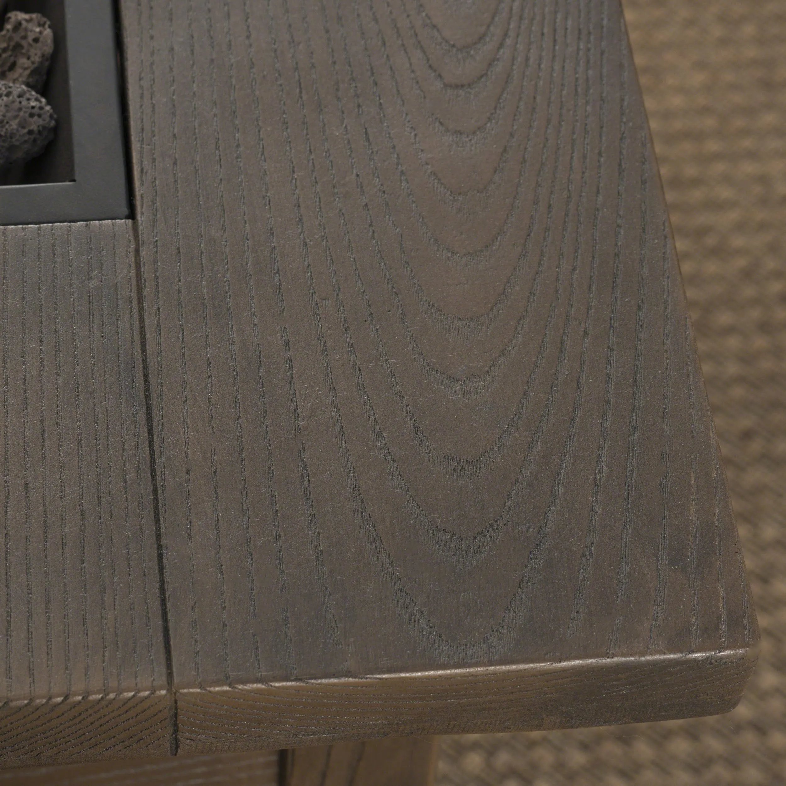 Outdoor Wood Patterned Square Gas Fire Pit - NH428203