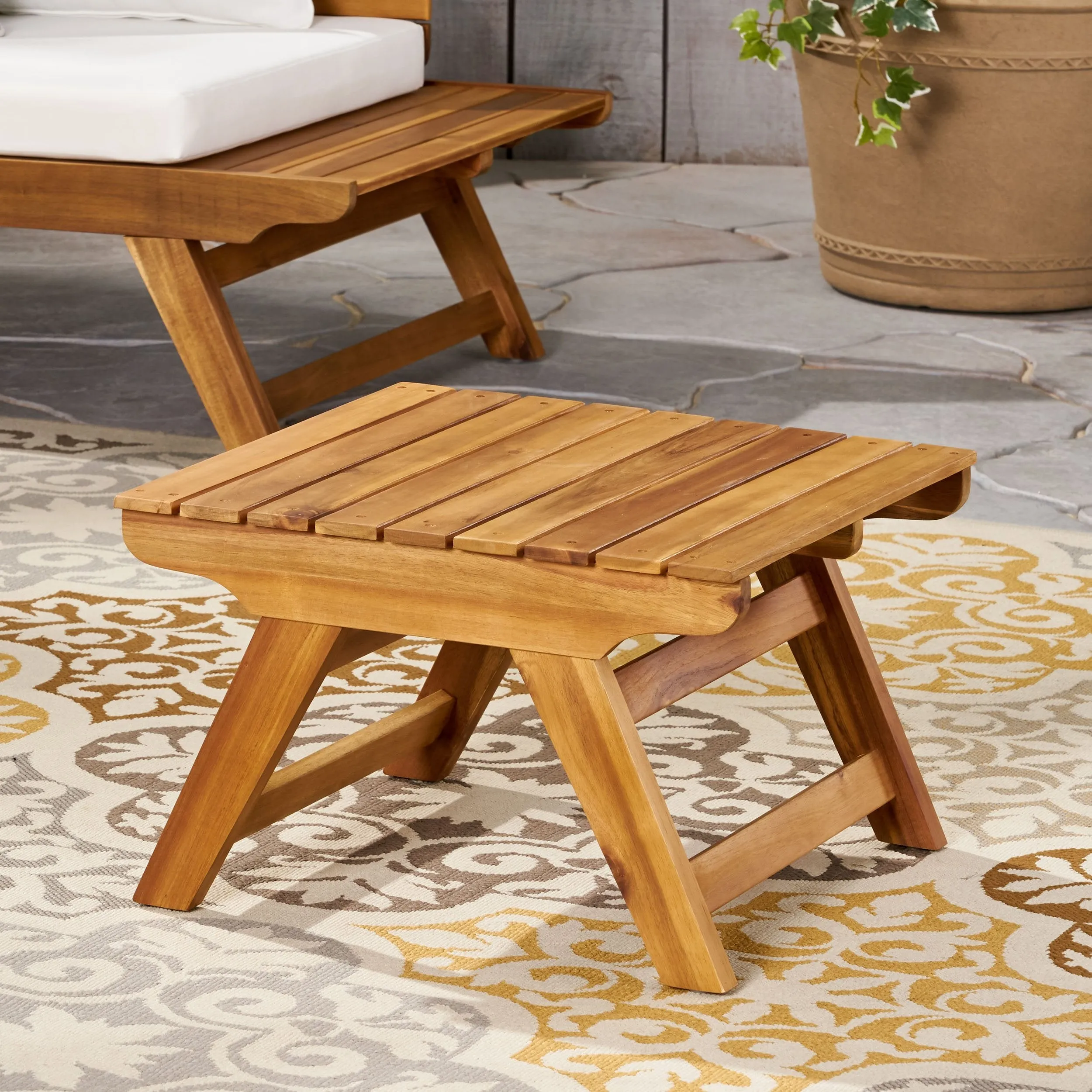 Outdoor Wooden Side Table - NH871903 coffee table, accent table