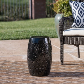 Outdoor 12-inch Iron Side Table - NH757303 coffee table, accent table