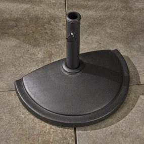 Outdoor 25lb Concrete Half Round Umbrella Base - NH219603 cowhide rug, luxury rug