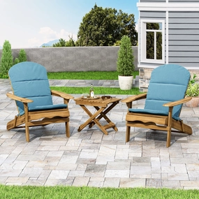 Outdoor 2 Seater Acacia Wood Chat Set with Water Resistant Cushions - NH010313 clothes rack, garment rack