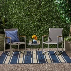 Outdoor 2 Seater Aluminum and Mesh Chat Set - NH655903 clothes rack, garment rack