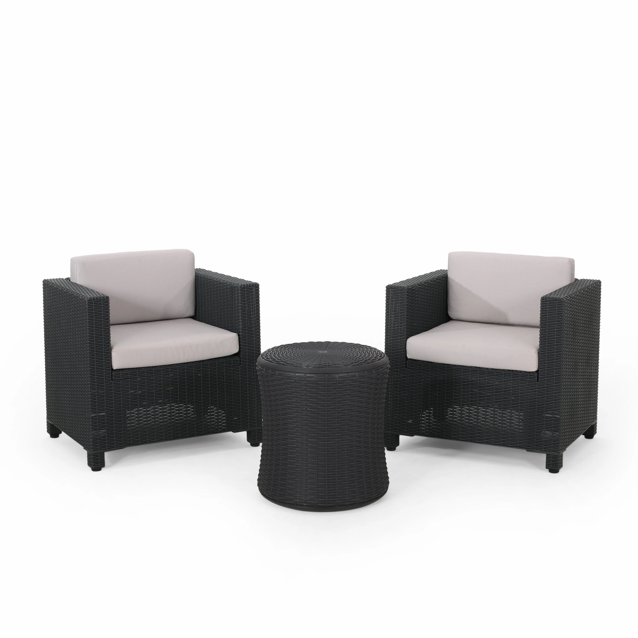 Outdoor 2 Seater Faux Wicker Chat Set with Cushions - NH399213 clothes rack, garment rack