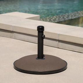 Outdoor 33 lbs Circular Concrete Umbrella Base - NH923932 cowhide rug, luxury rug