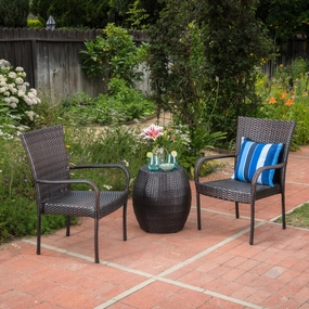 Outdoor 3 Piece Wicker Chat Set - NH011103 clothes rack, garment rack