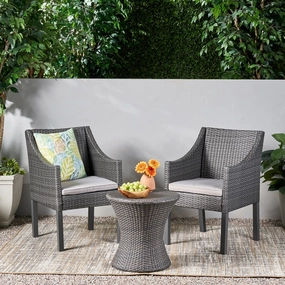 Outdoor 3 Piece Wicker Chat Set - NH747403 clothes rack, garment rack