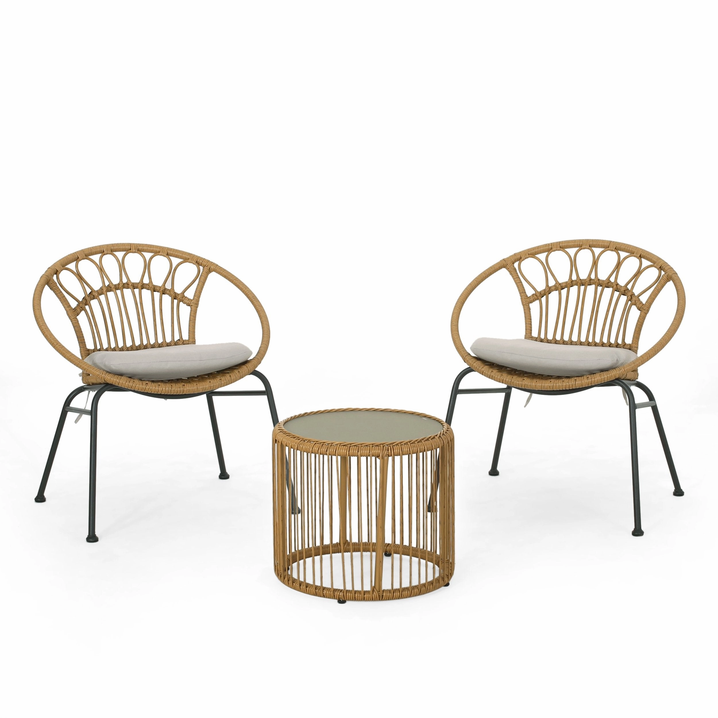 Outdoor 3 Piece Wicker Chat Set - NH796313 clothes rack, garment rack