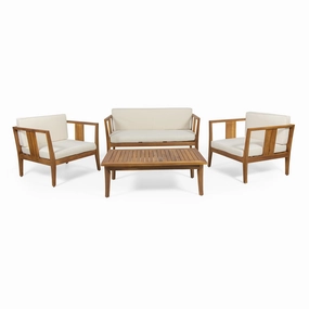 Outdoor 4 Seater Acacia Wood Chat Set - NH990313 clothes rack, garment rack
