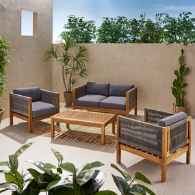 Outdoor 4 Seater Chat Set - NH042013 cushion cover, soft furnishing