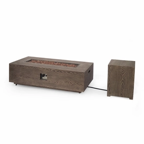 Outdoor 50,000 BTU Rectangular Fire Pit with Tank Holder - NH740413 floor chair, tatami chair