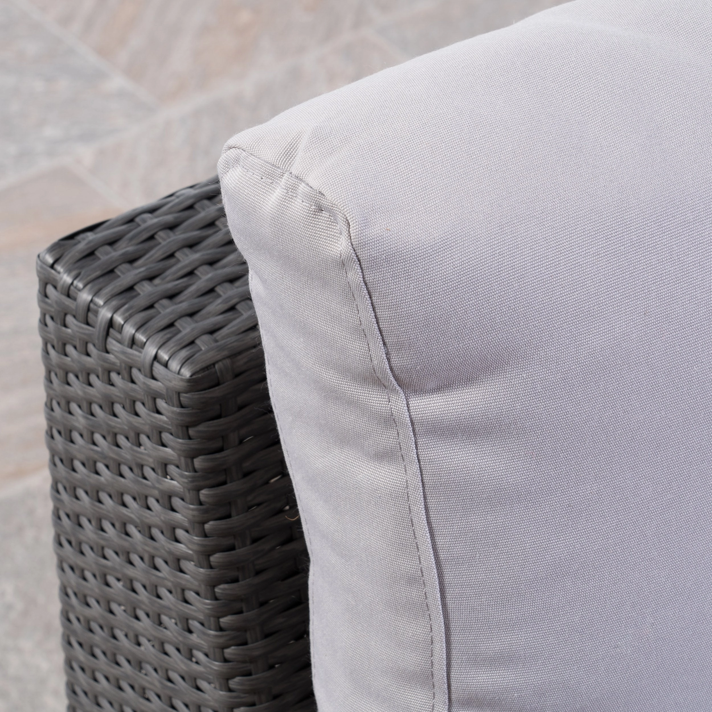 Outdoor 7 Seater Wicker Sofa Chat Set with Aluminum Frame and Cushions - NH333403