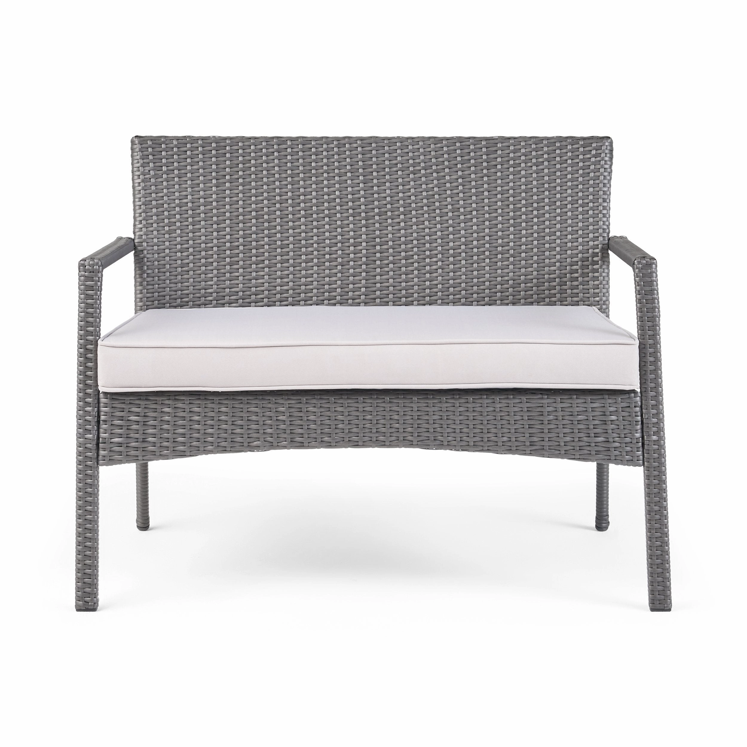 Outdoor 8 Seater Wicker Chat Set with Cushions - NH209903
