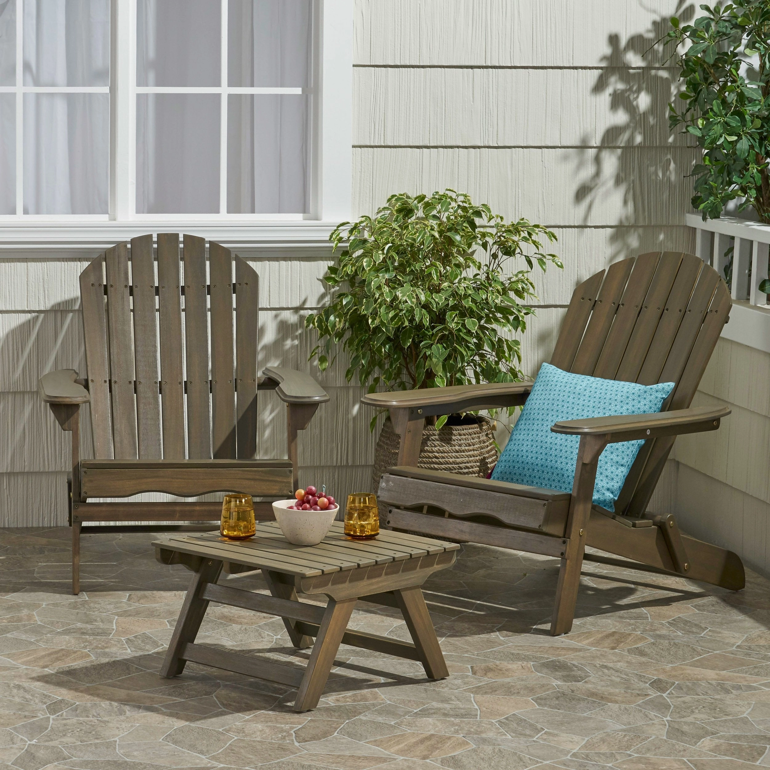 Outdoor Acacia Wood 2 Seater Chat Set with Side Table - NH961213 clothes rack, garment rack