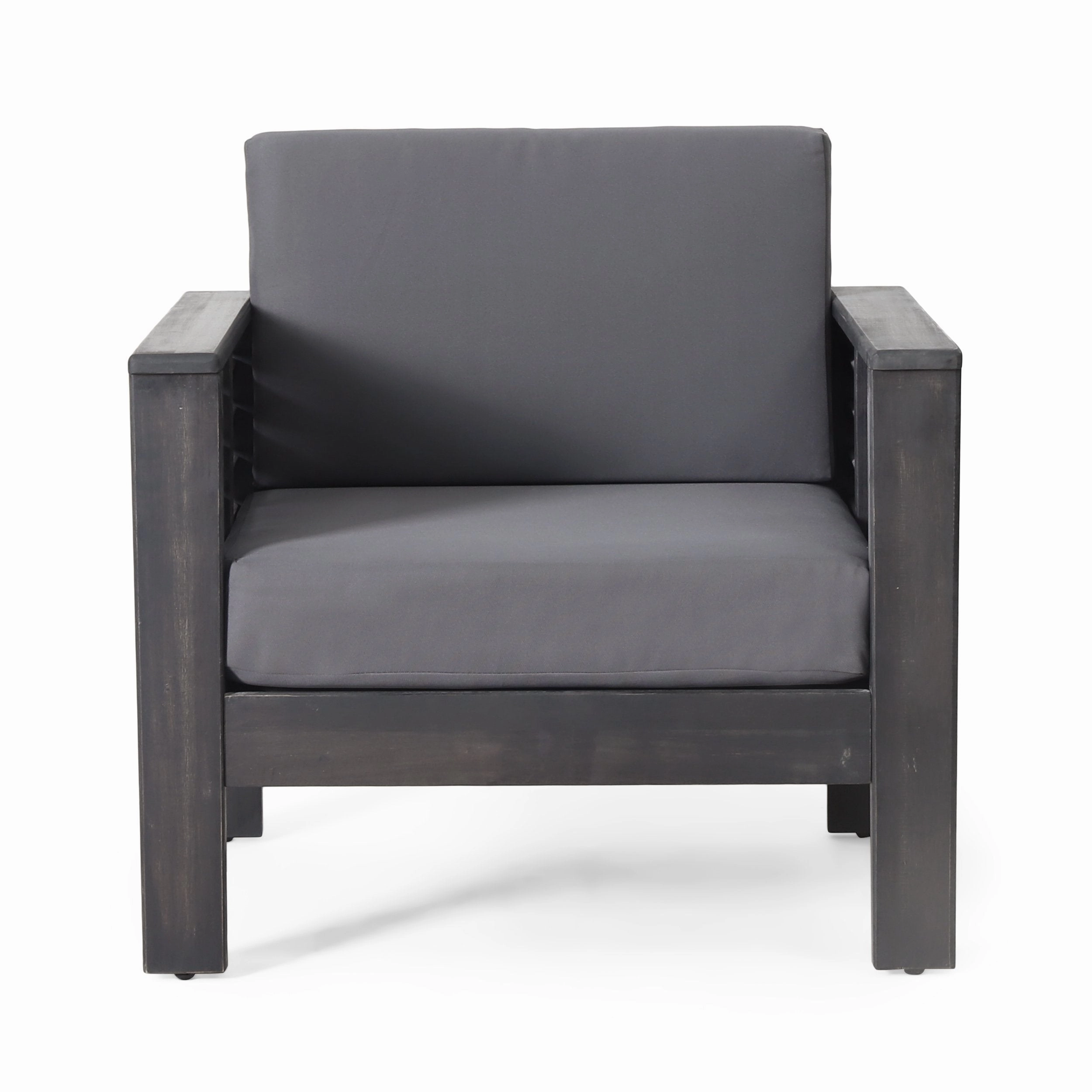 Outdoor Acacia Wood 4 Seater Chat Set with Cushions - NH150413
