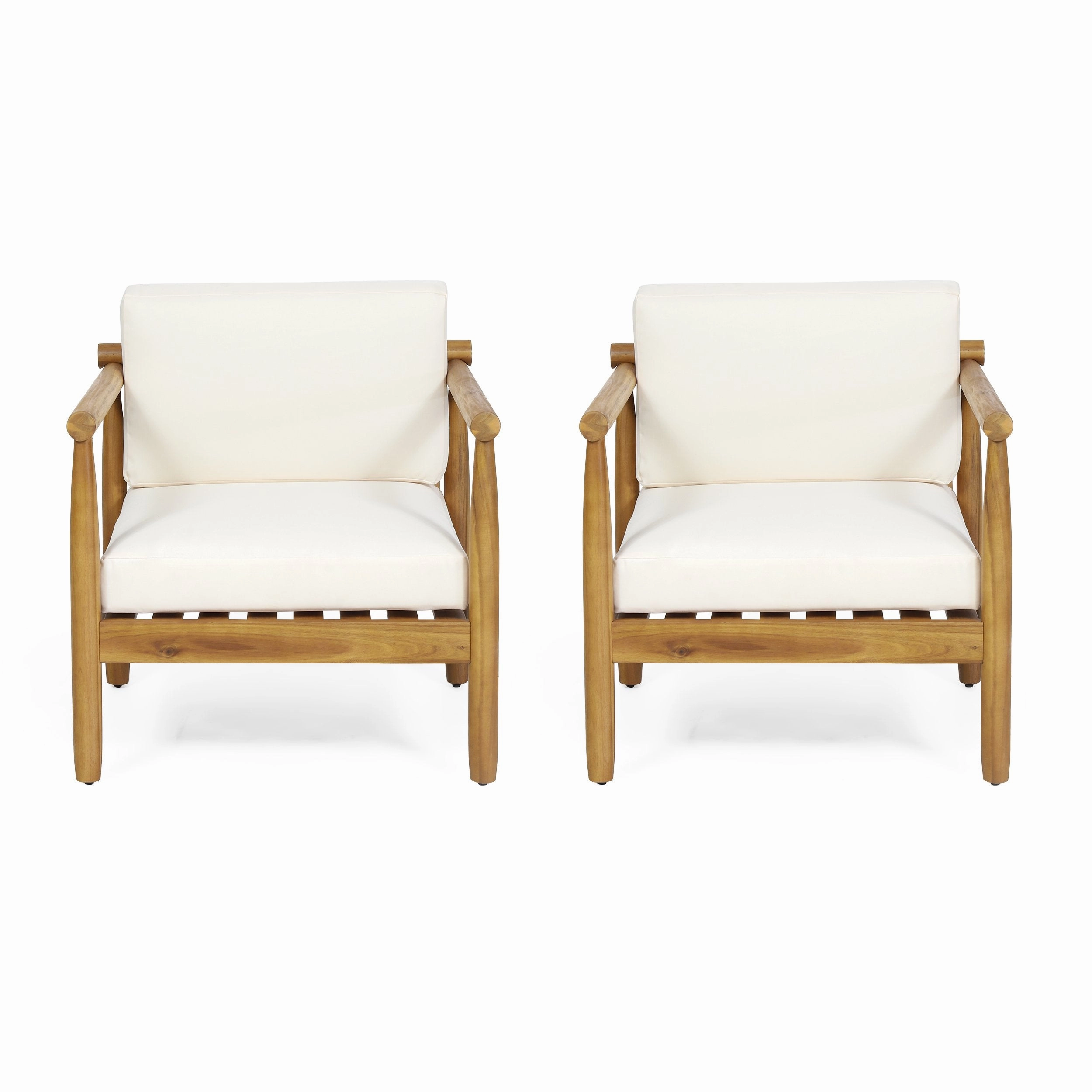 Outdoor Acacia Wood Club Chair (Set of 2) - NH768313 chandelier, pendant light