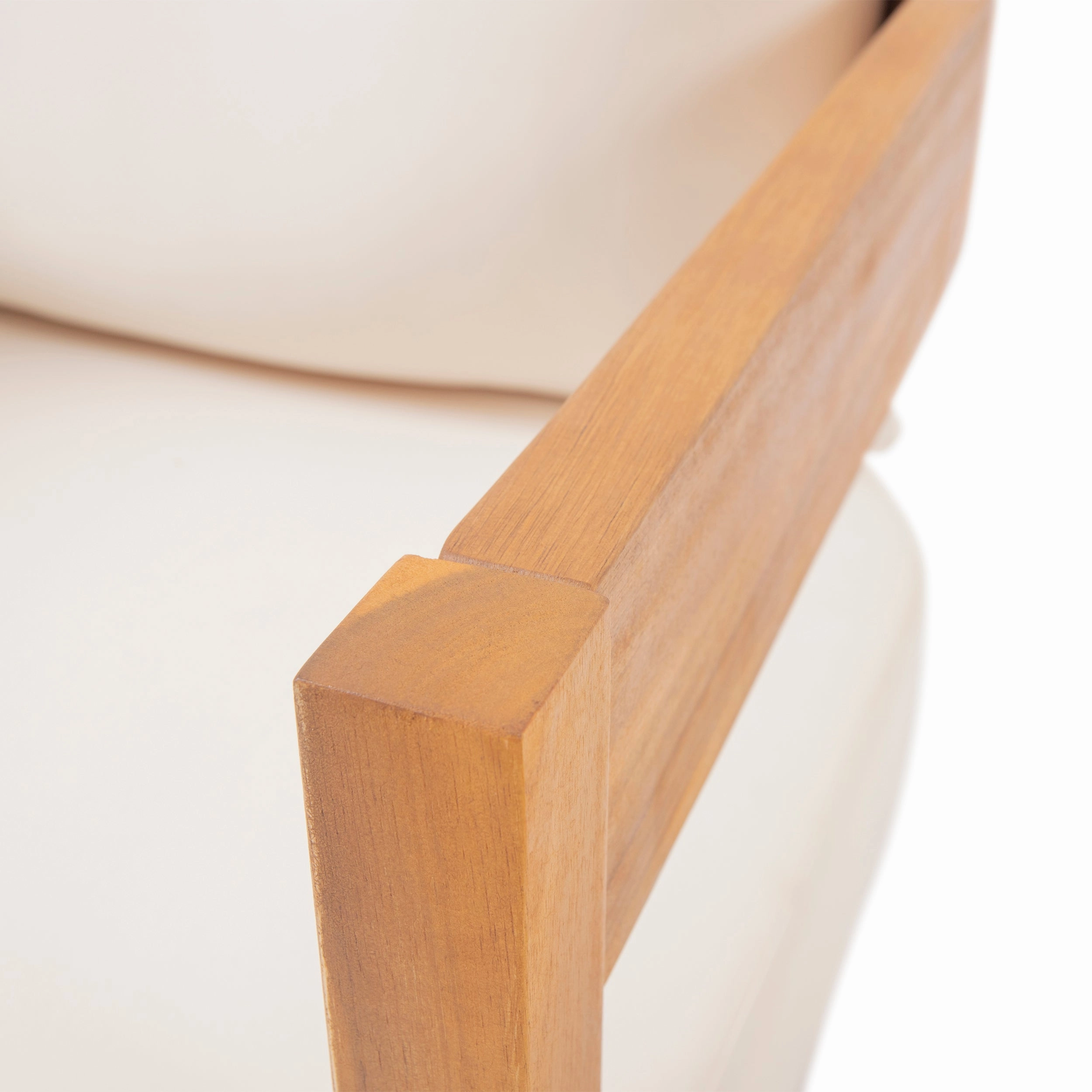 Outdoor Acacia Wood Club Chair with Cushions - NH593213