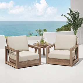 Outdoor Acacia Wood Club Chairs (Set of 2) - NH829213 chandelier, pendant light