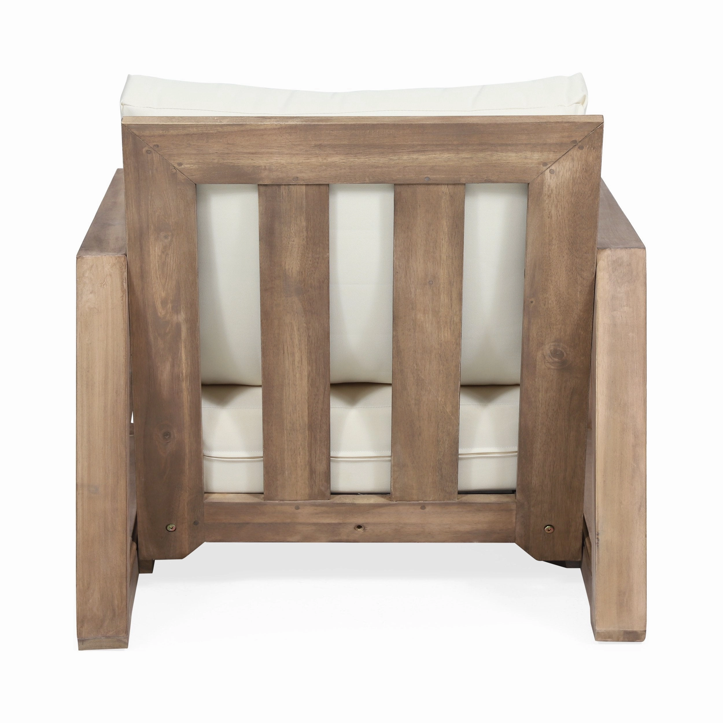 Outdoor Acacia Wood Club Chairs (Set of 4) - NH929213