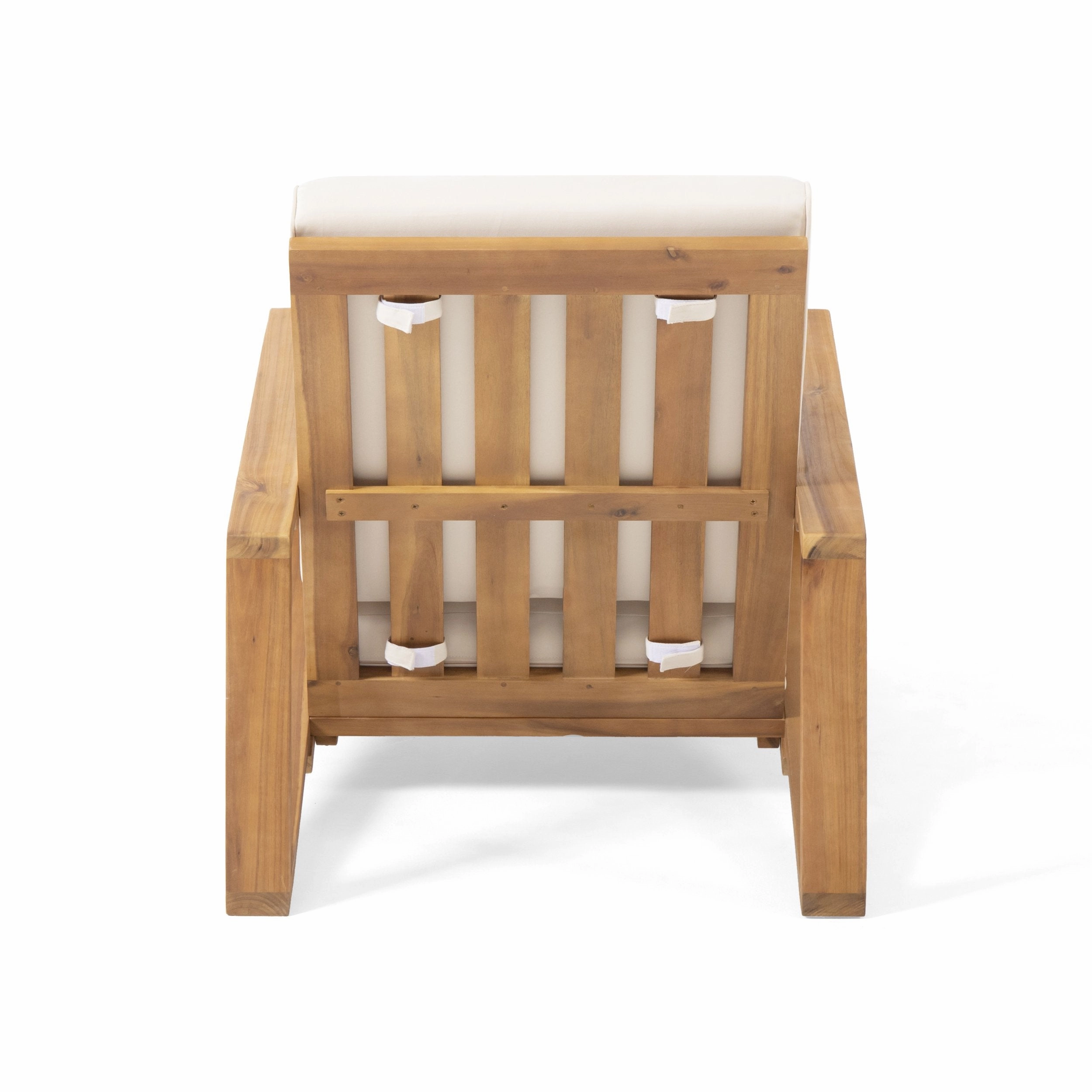 Outdoor Acacia Wood Club Chairs with Cushions (Set of 2) - NH284213