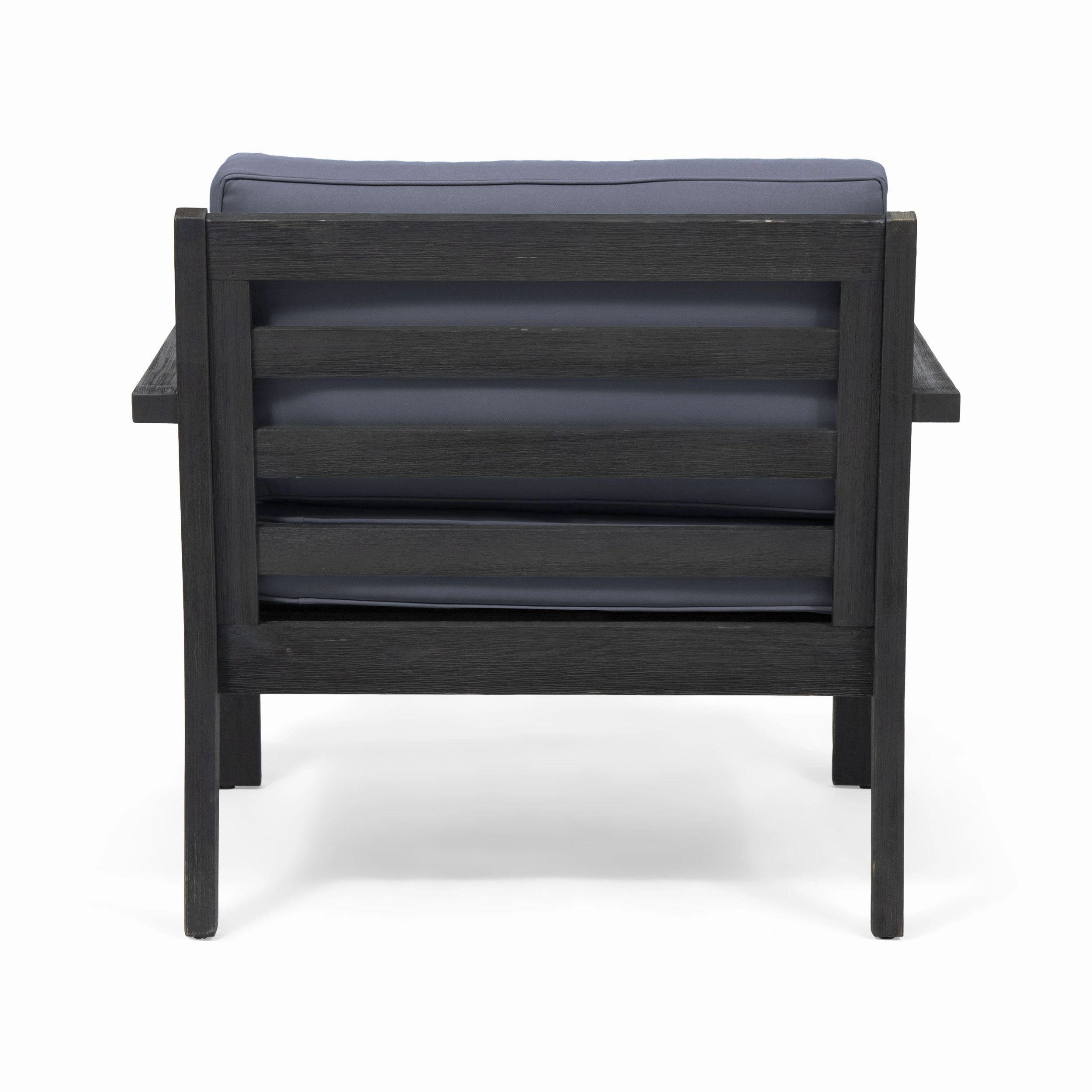Outdoor Acacia Wood Club Chairs with Cushions (Set of 2) - NH370013