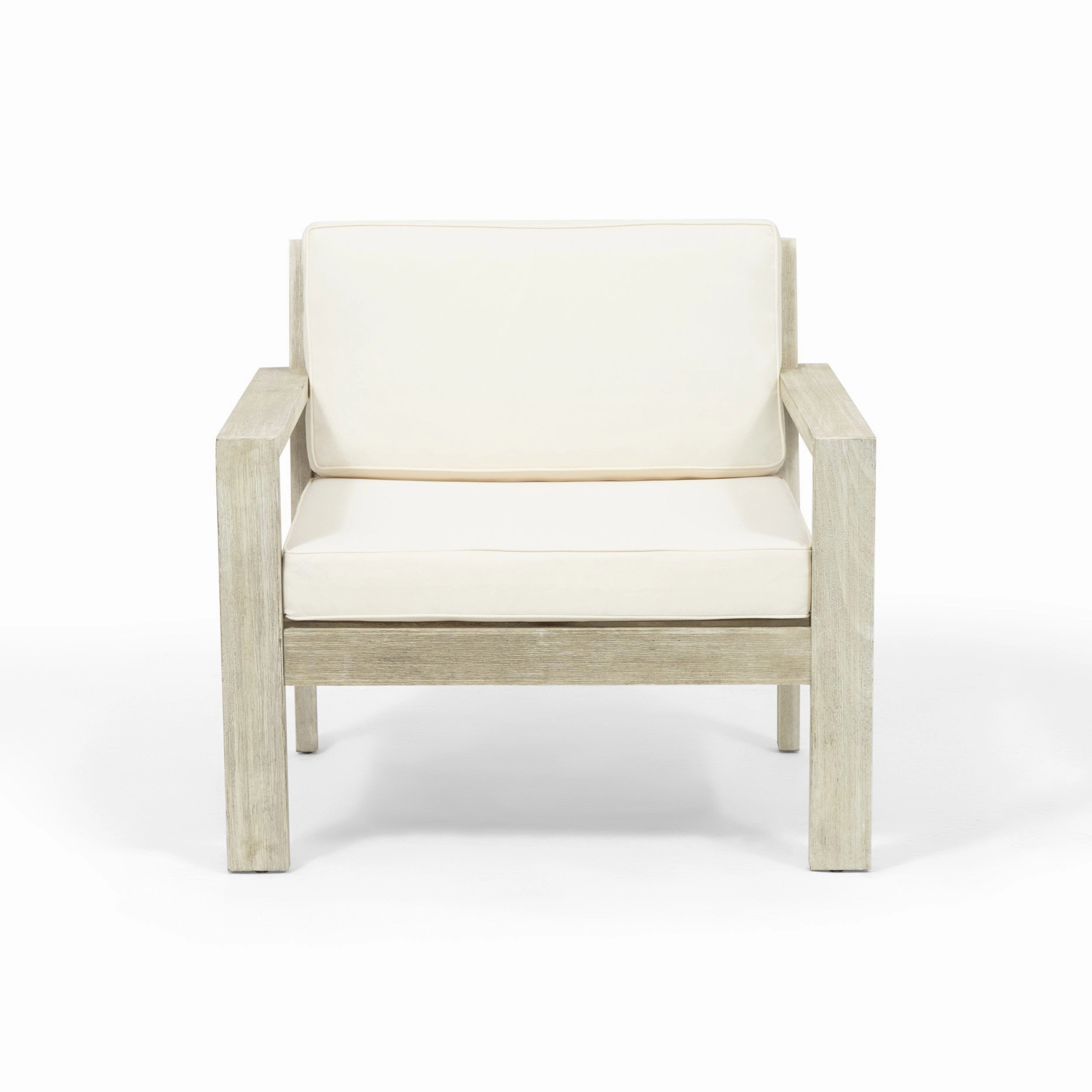 Outdoor Acacia Wood Club Chairs with Cushions (Set of 2) - NH860013