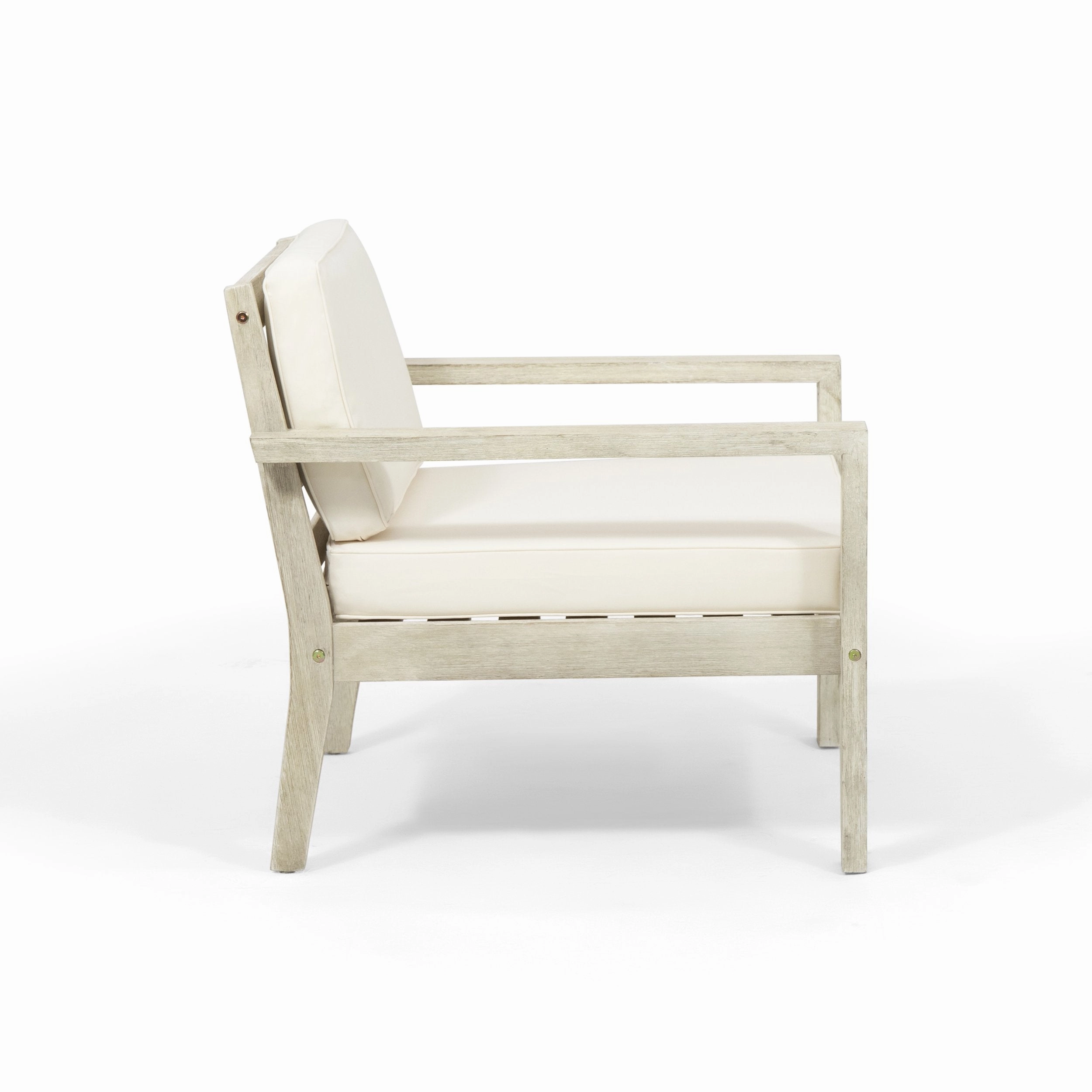 Outdoor Acacia Wood Club Chairs with Cushions (Set of 2) - NH860013
