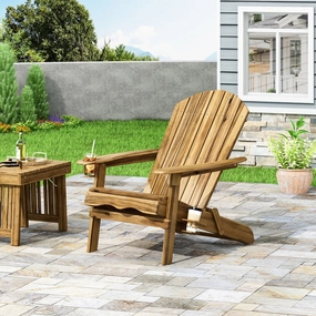 Outdoor Acacia Wood Folding Adirondack Chair - NH348213 chandelier, pendant light
