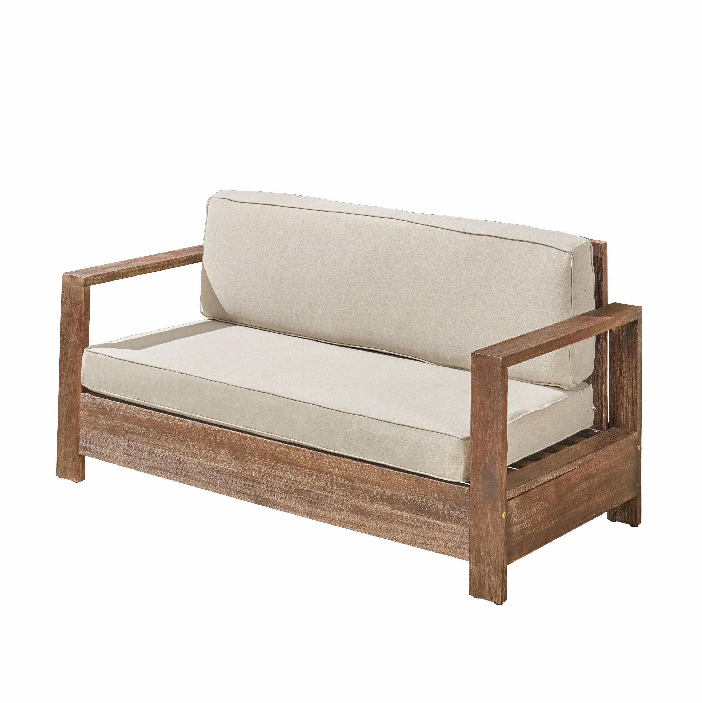 Outdoor Acacia Wood Loveseat - NH173603