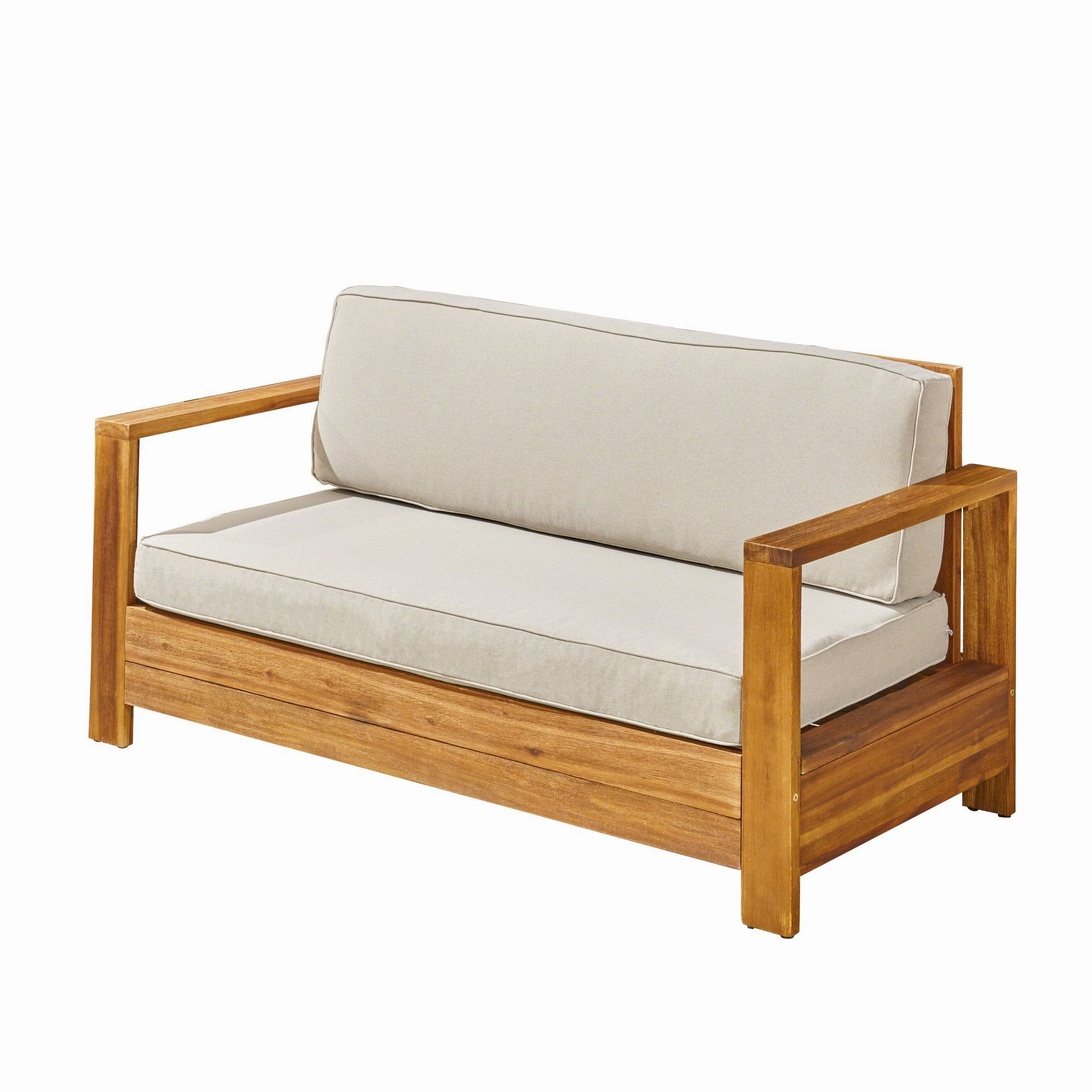 Outdoor Acacia Wood Loveseat - NH173603