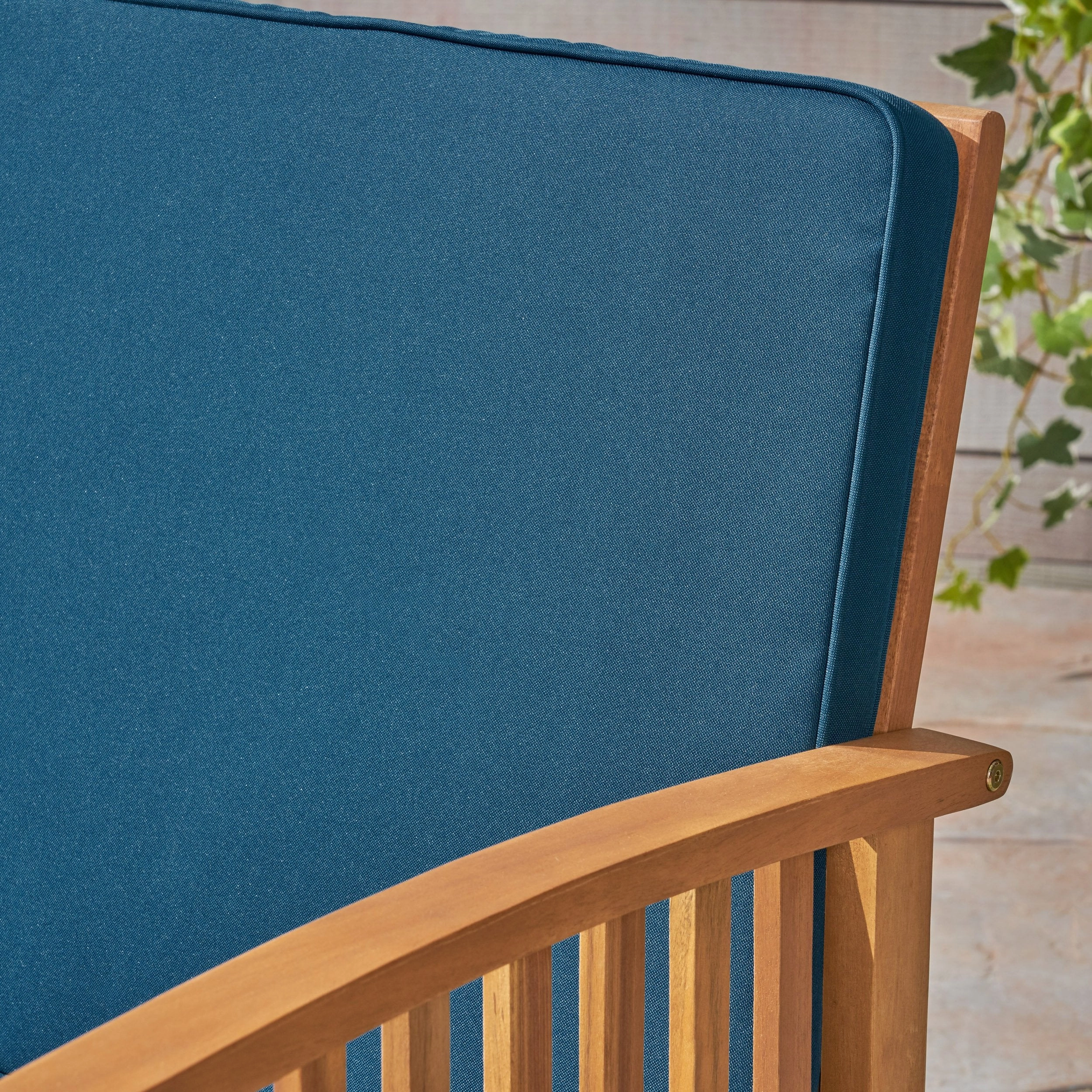 Outdoor Acacia Wood Loveseat - NH745503