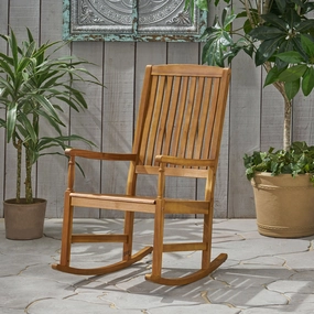 Outdoor Acacia Wood Rocking Chair - NH896903 chandelier, pendant light