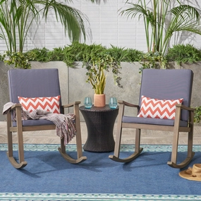 Outdoor Acacia Wood Rocking Chair (Set of 2) - NH986403 chandelier, pendant light