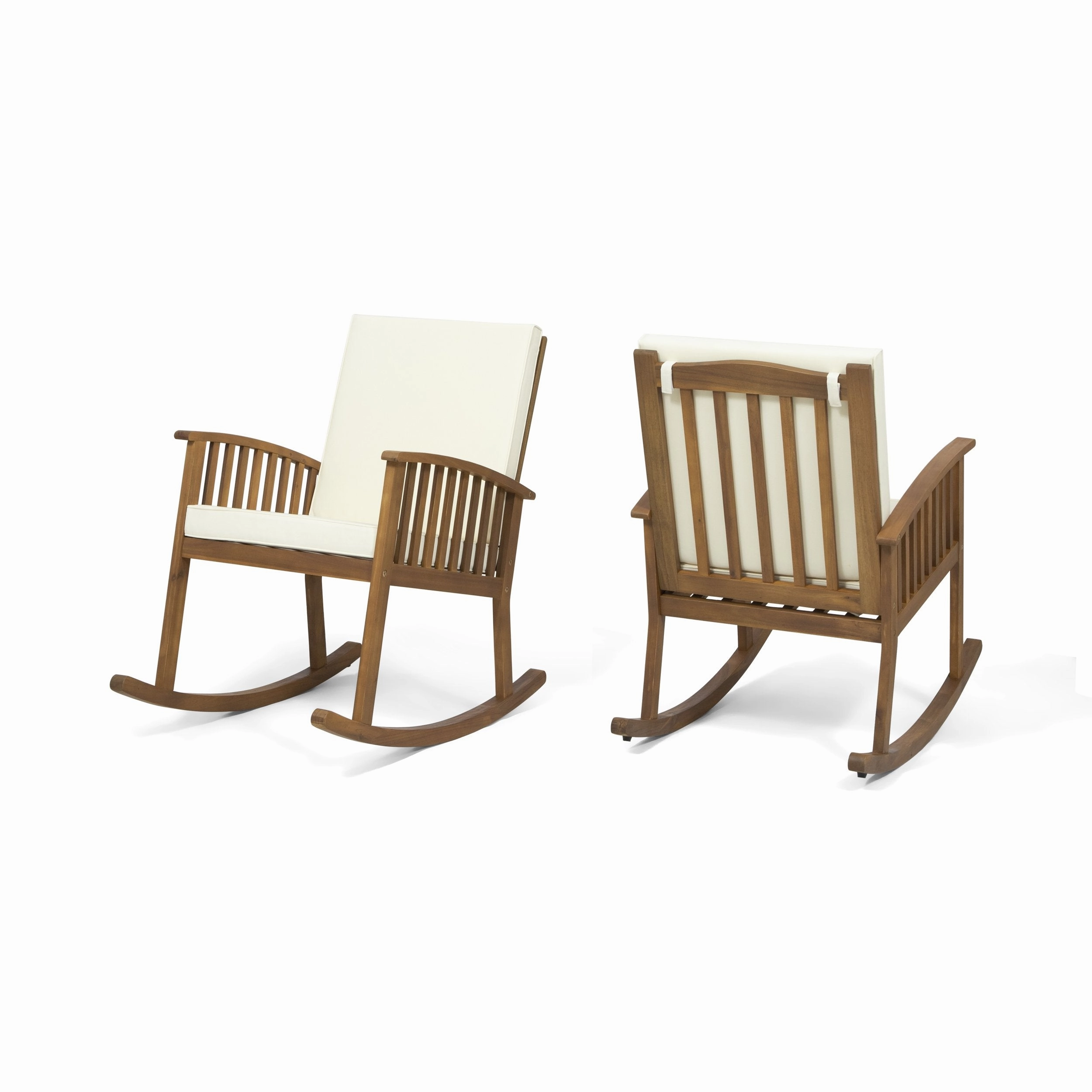 Outdoor Acacia Wood Rocking Chairs (Set of 2) - NH096903