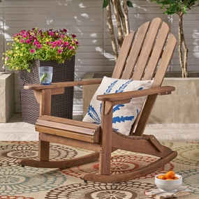Outdoor Adirondack Acacia Wood Rocking Chair - NH873503 chandelier, pendant light