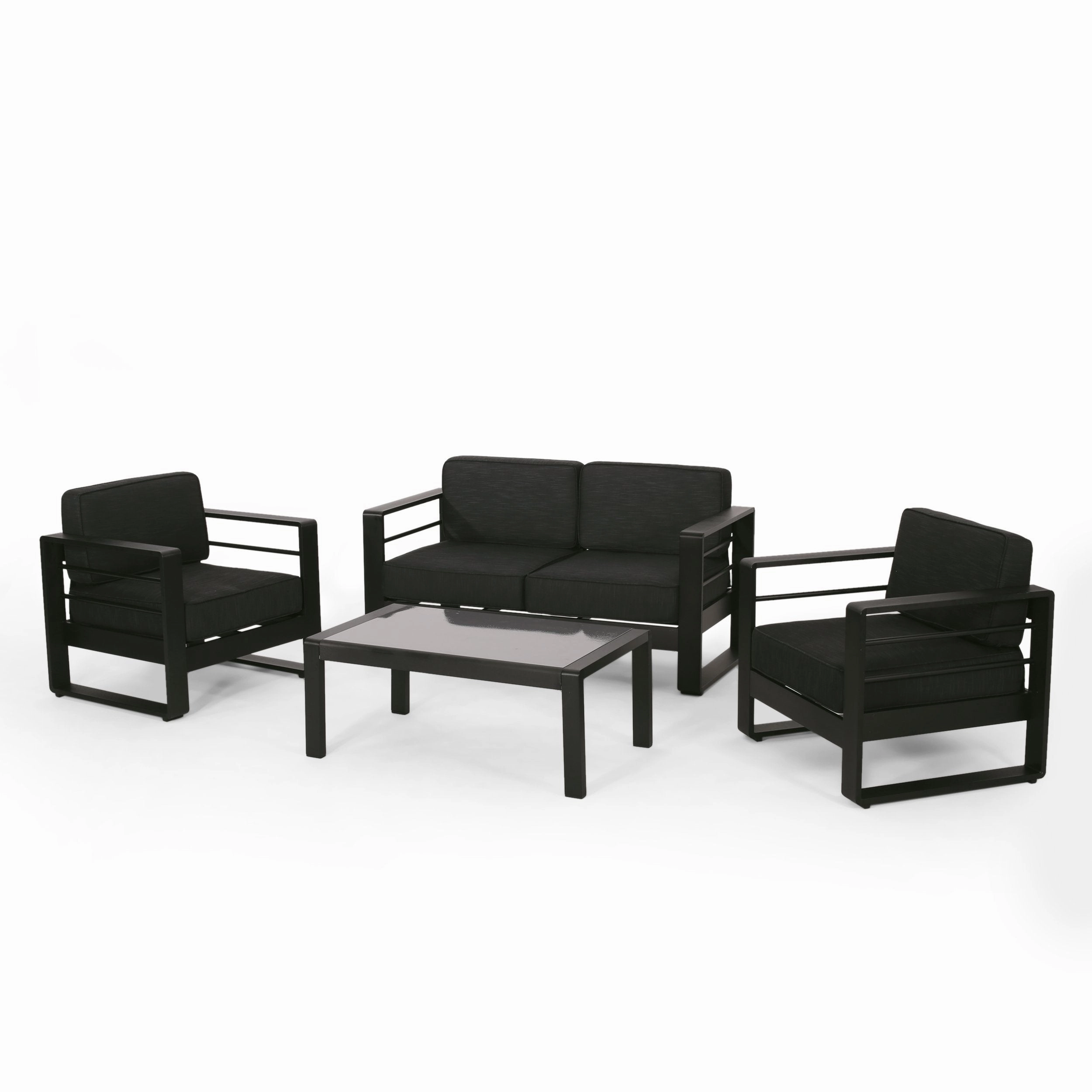 Outdoor Aluminum 4 Seater Chat Set - NH585313 clothes rack, garment rack