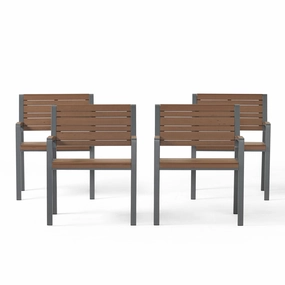 Outdoor Aluminum Chairs, Set of 4 - NH657313 chandelier, pendant light