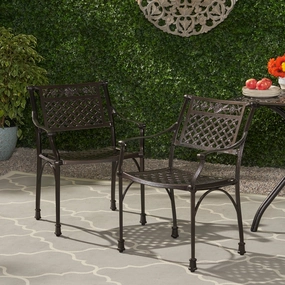 Outdoor Aluminum Dining Chair (Set of 2) - NH723213 chandelier, pendant light