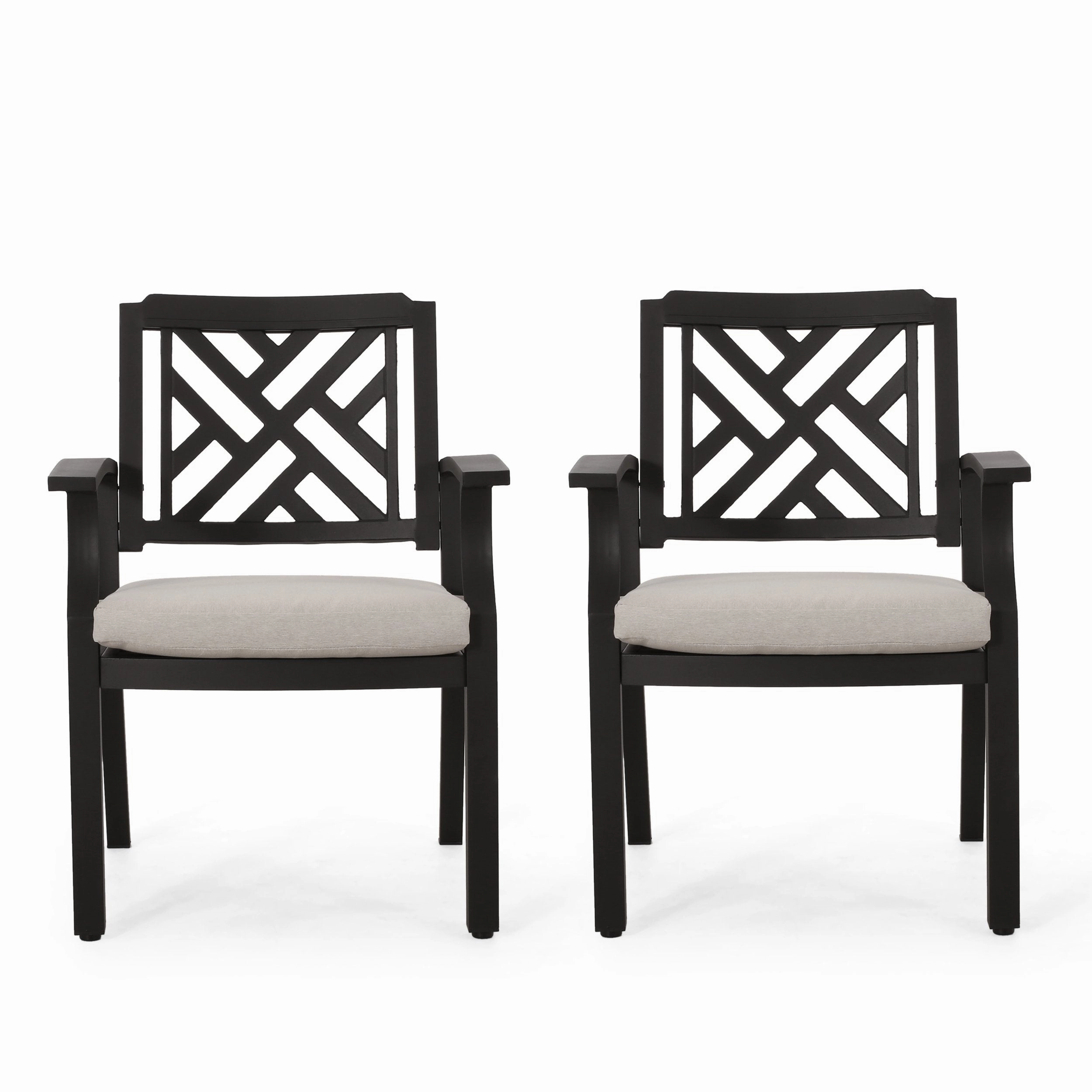 Outdoor Aluminum Dining Chairs, Set of 2 - NH800413 chandelier, pendant light