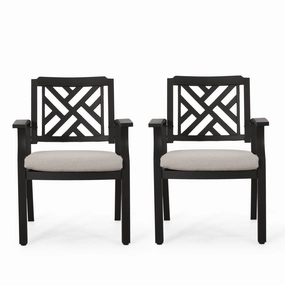 Outdoor Aluminum Dining Chairs, Set of 2 - NH800413 chandelier, pendant light