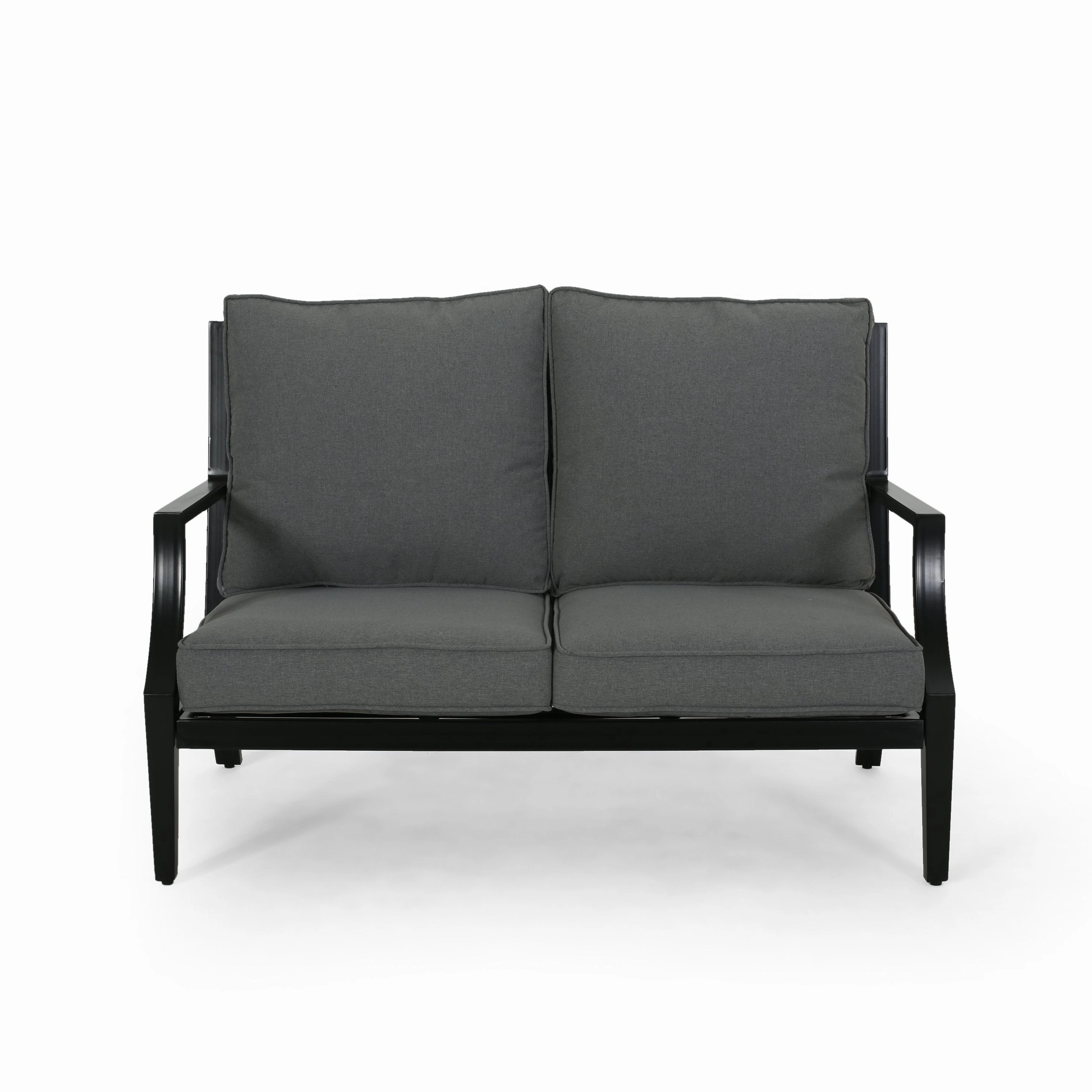 Outdoor Aluminum Loveseat and Coffee Table Set - NH153803