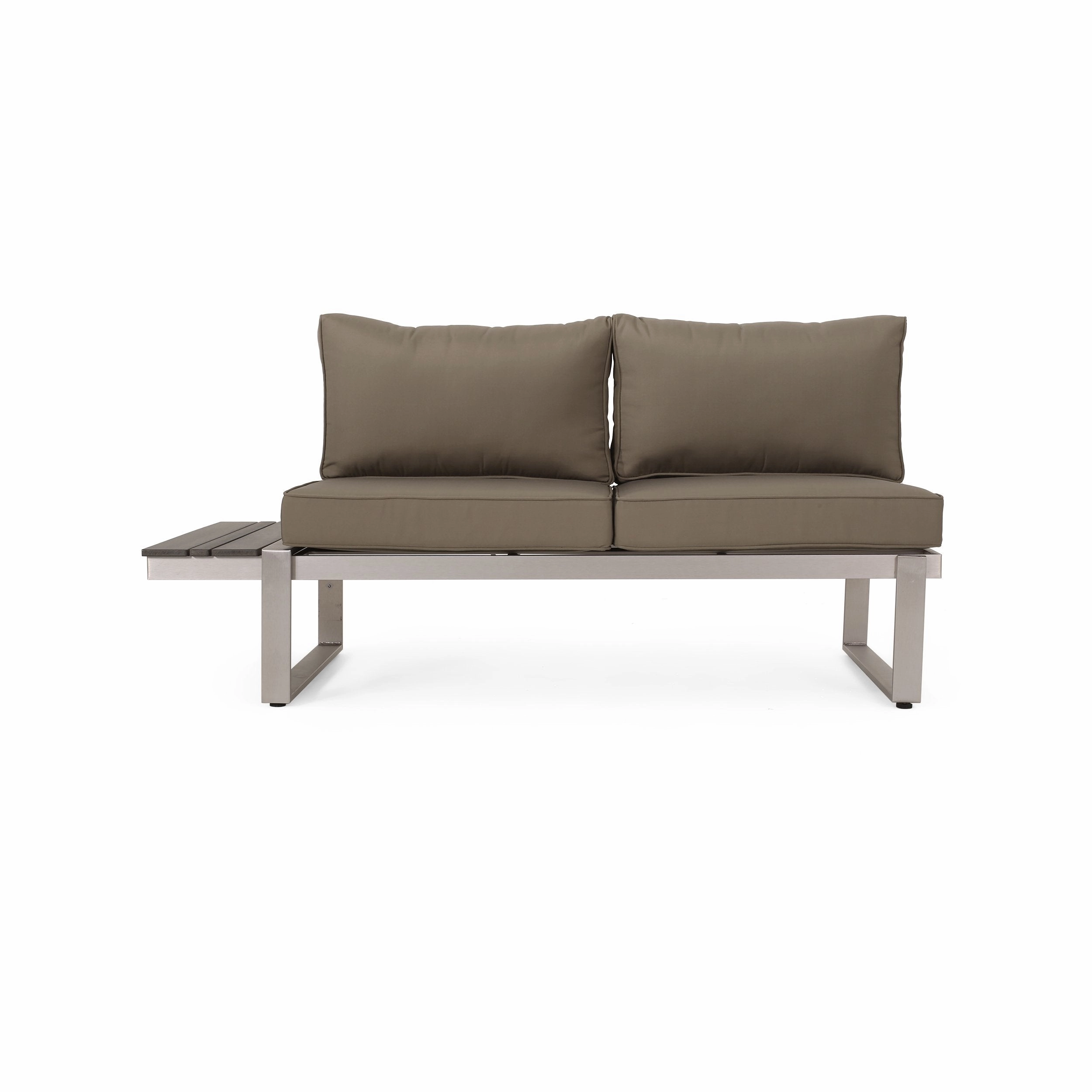 Outdoor Aluminum V-Shaped 5 Seater Sofa Set with Cushions - NH203313