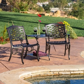 Outdoor Cast Aluminum 2-Seater Set - NH680932 clothes rack, garment rack