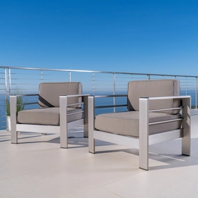 Outdoor Club Chairs w/ Water Resistant Cushions - NH716003 chandelier, pendant light