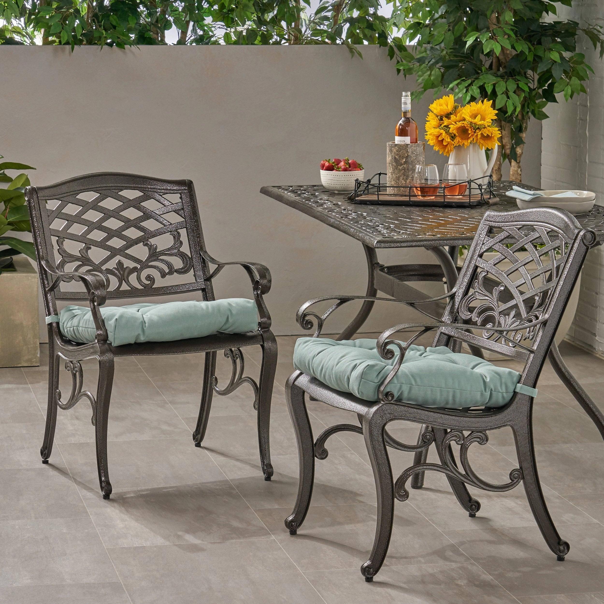 Outdoor Dining Chair with Cushion (Set of 2) - NH011013