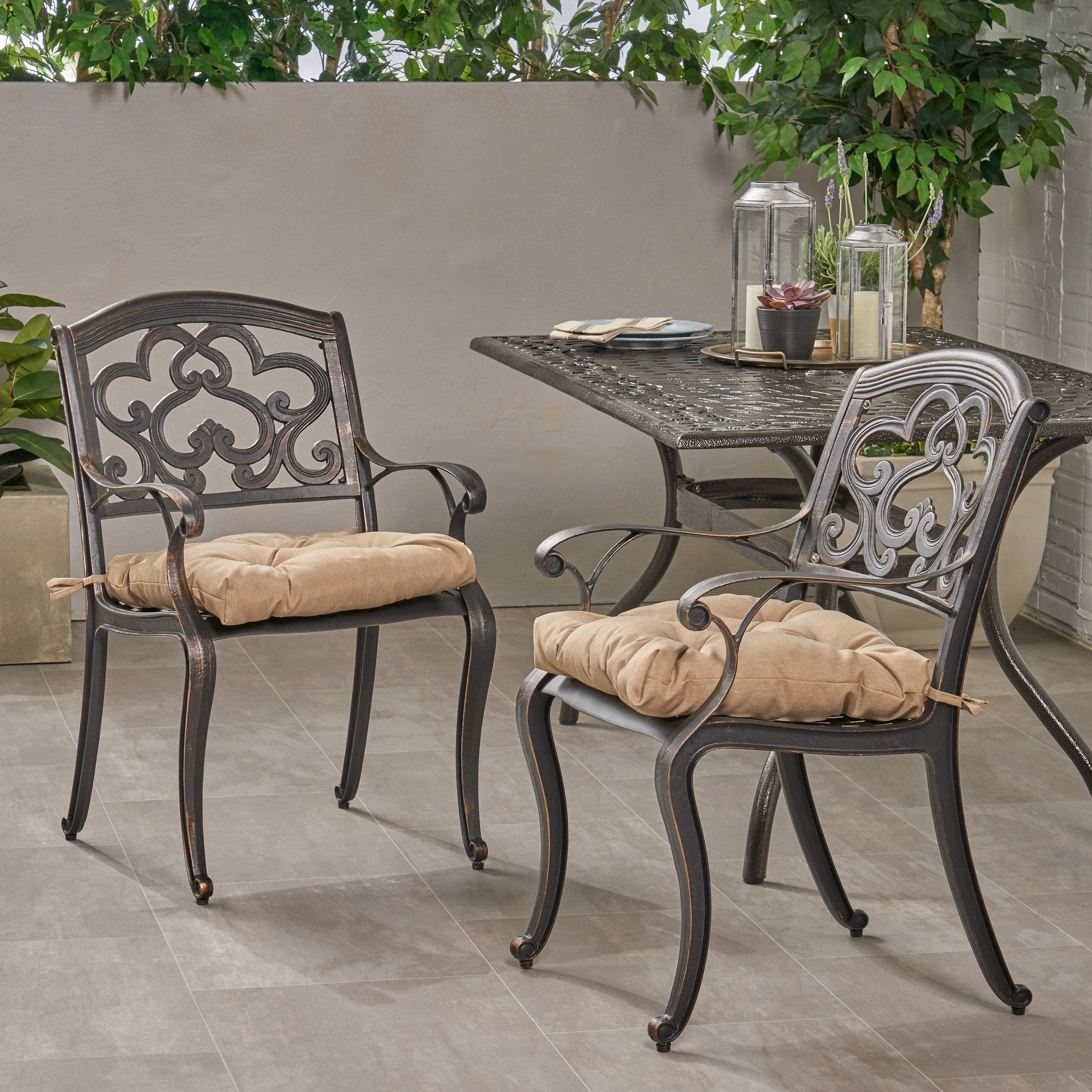Outdoor Dining Chair with Cushion (Set of 2) - NH061013