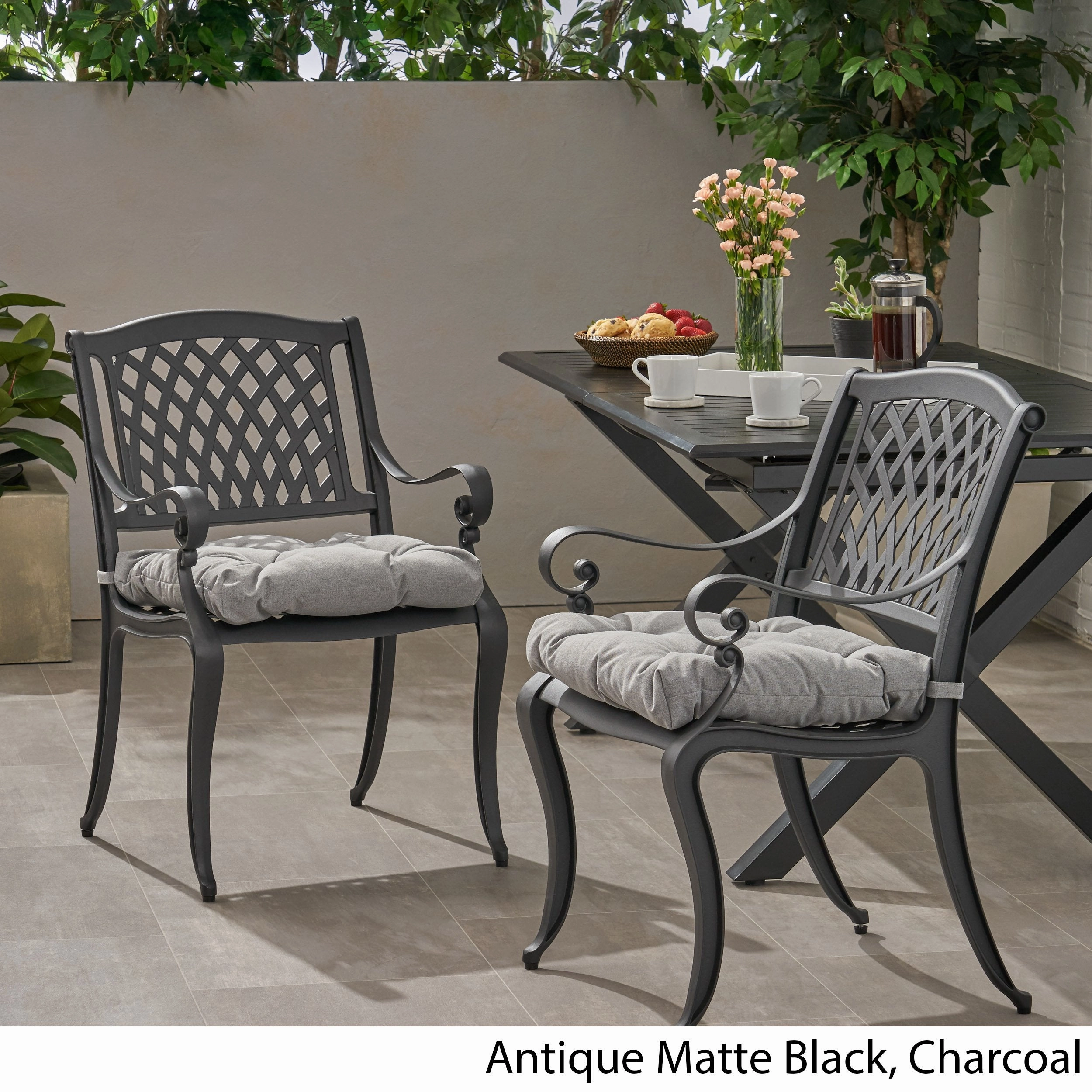 Outdoor Dining Chair with Cushion (Set of 2) - NH501013