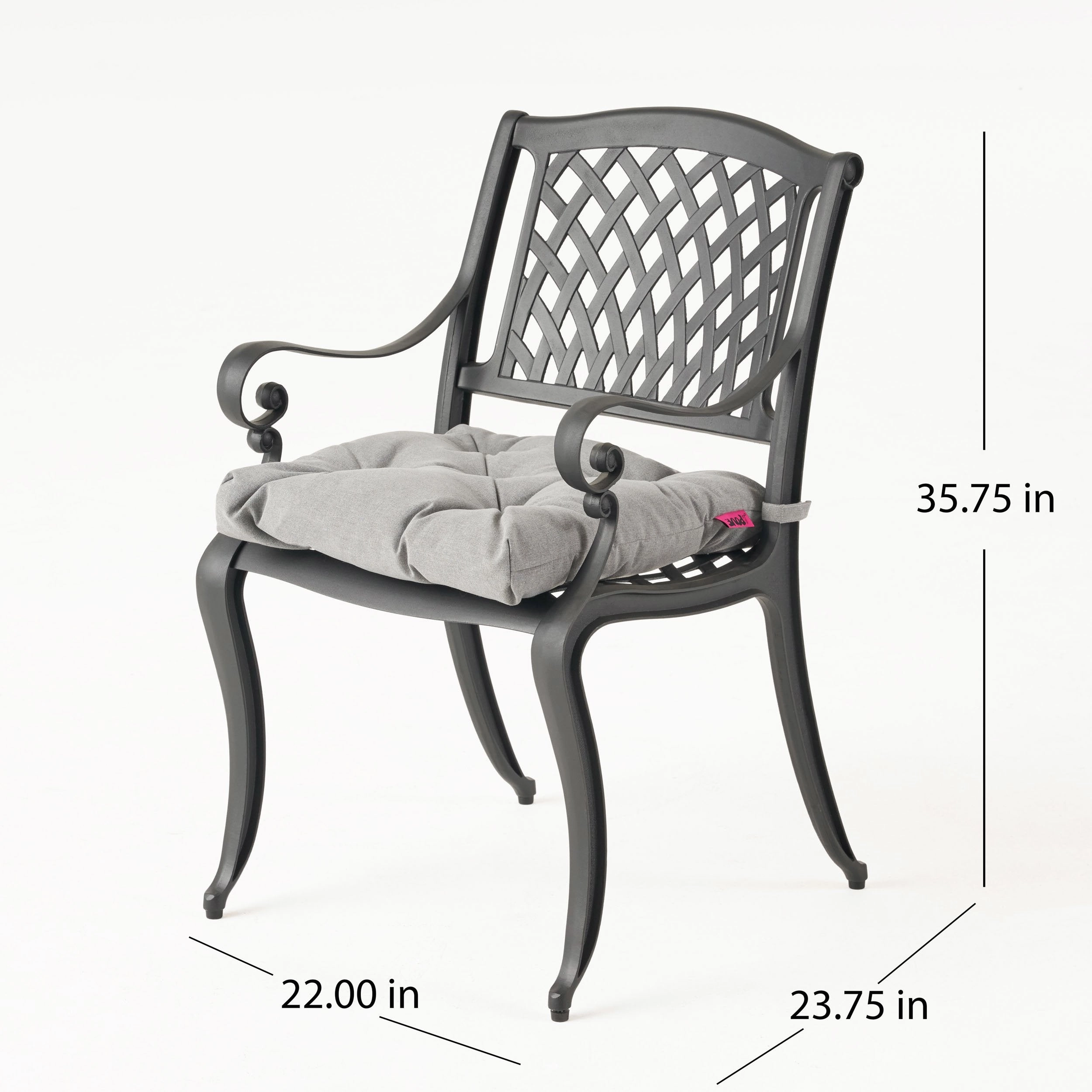Outdoor Dining Chair with Cushion (Set of 2) - NH501013
