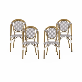 Outdoor French Bistro Chairs (Set of 4) - NH842313 chandelier, pendant light