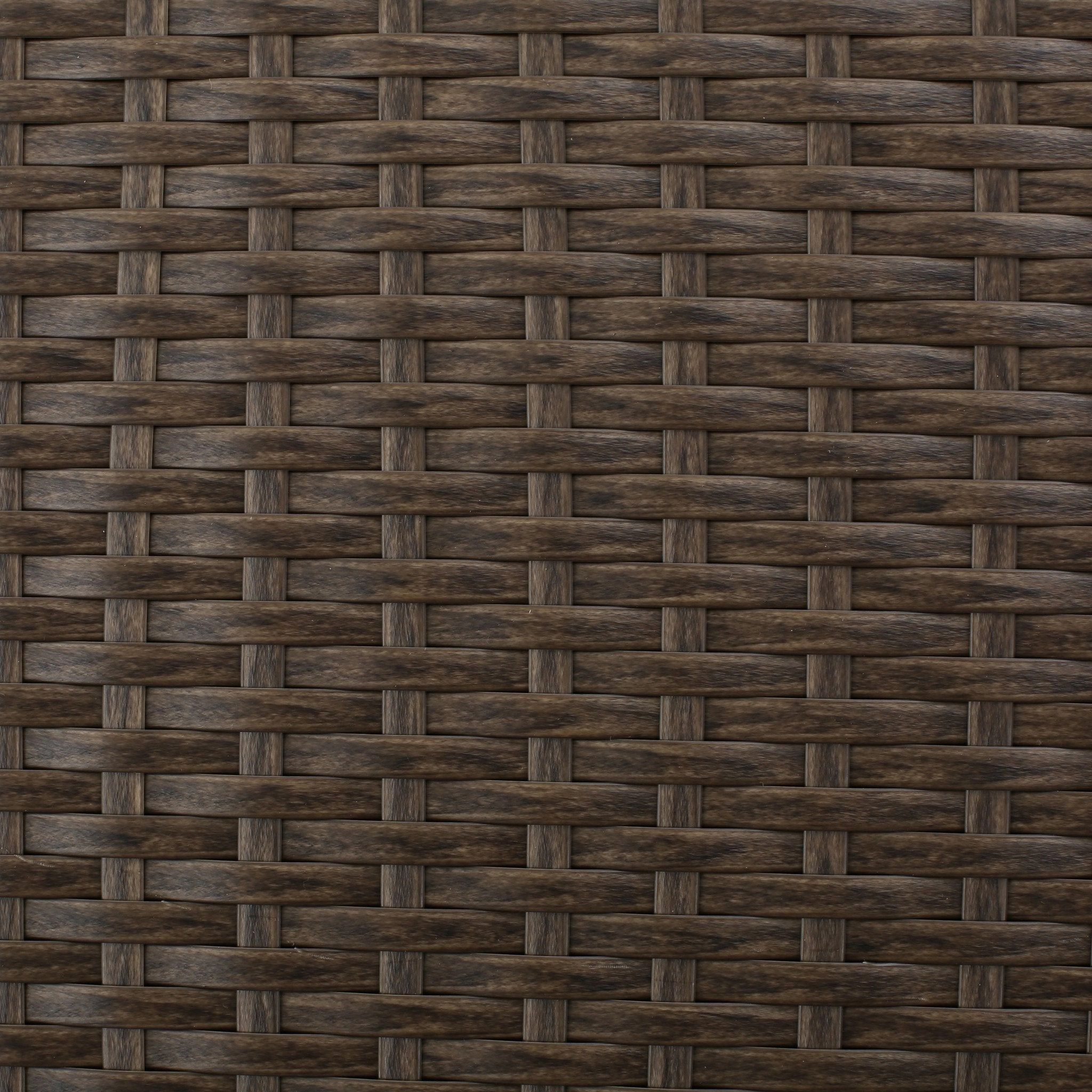Outdoor L-shape Brown Wicker Sofa w/ Cushions - NH109992